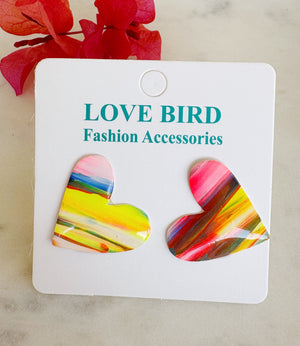 Multi Heart Resin Studs