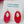 Load image into Gallery viewer, Red Oval Resin Earrings

