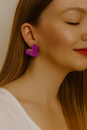 Purple Heart Resin Studs