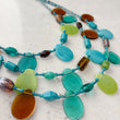 Load image into Gallery viewer, Turquoise Glass Bead Necklace
