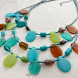 Load image into Gallery viewer, Turquoise Glass Bead Necklace
