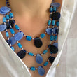 Load image into Gallery viewer, Blue Glass Bead Necklace
