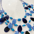 Load image into Gallery viewer, Blue Glass Bead Necklace
