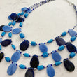Load image into Gallery viewer, Blue Glass Bead Necklace
