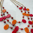 Load image into Gallery viewer, Orange Glass Bead Necklace
