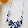 Load image into Gallery viewer, Blue Resin Enamel Necklace
