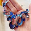 Load image into Gallery viewer, Blue Resin Enamel Necklace
