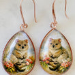 Load image into Gallery viewer, Quokka Glass Drop Earrings
