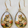 Load image into Gallery viewer, Quokka Glass Drop Earrings
