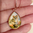 Load image into Gallery viewer, Quokka Glass Drop Earrings
