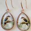 Load image into Gallery viewer, Kookaburra Glass Drop Earrings
