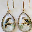 Load image into Gallery viewer, Kookaburra Glass Drop Earrings
