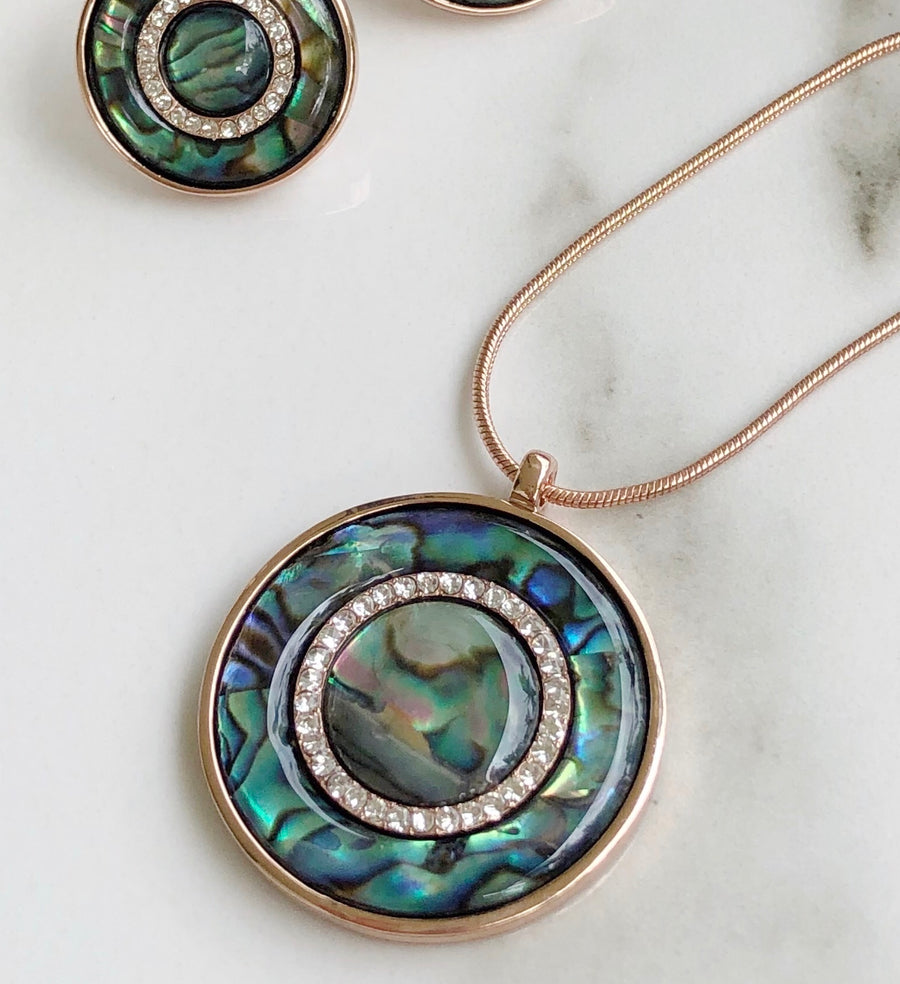 Light Green Abalone Shell Necklace | Native West Trading