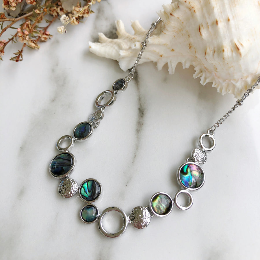 Abalone Shell On Leather Cord Necklace – happyphantomjewelry