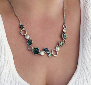 Silver Paua Shell Necklace