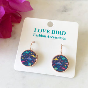 Dinosaurs & Flowers Earrings