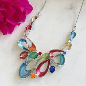 Multicolour Resin Necklace