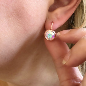 Crystal Earrings - Rainbow/RG