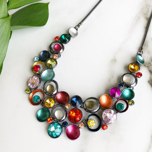 Multicolour Crystal Necklace