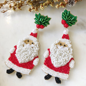 Christmas Santa Dangle Earrings