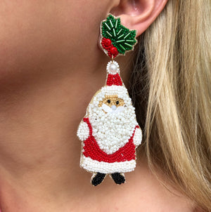 Christmas Santa Dangle Earrings