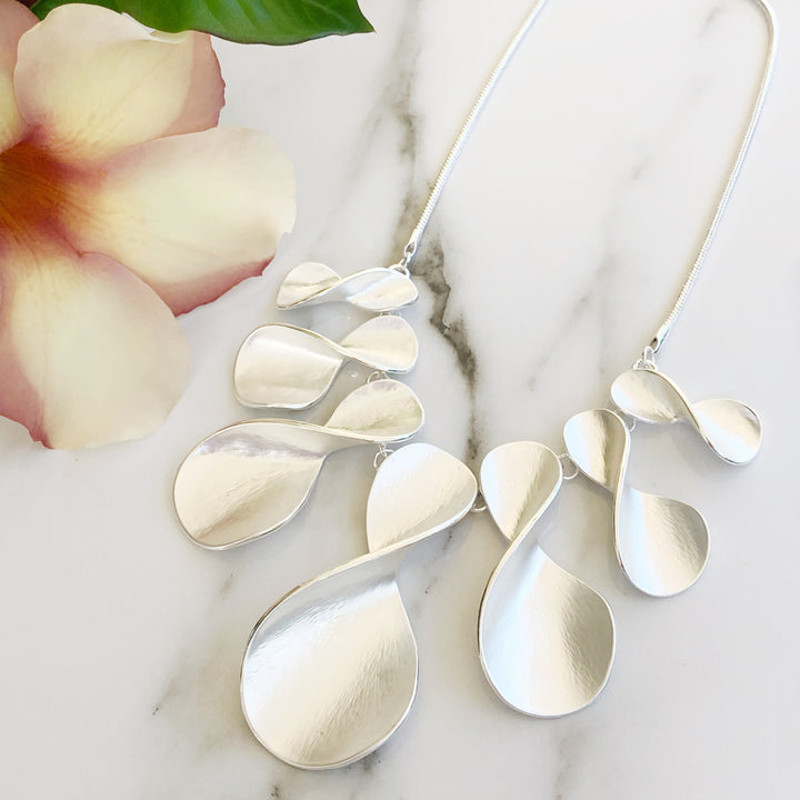 Chunky Silver Statement Necklace