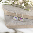 Load image into Gallery viewer, Crystal Earrings - Silver/Rainbow
