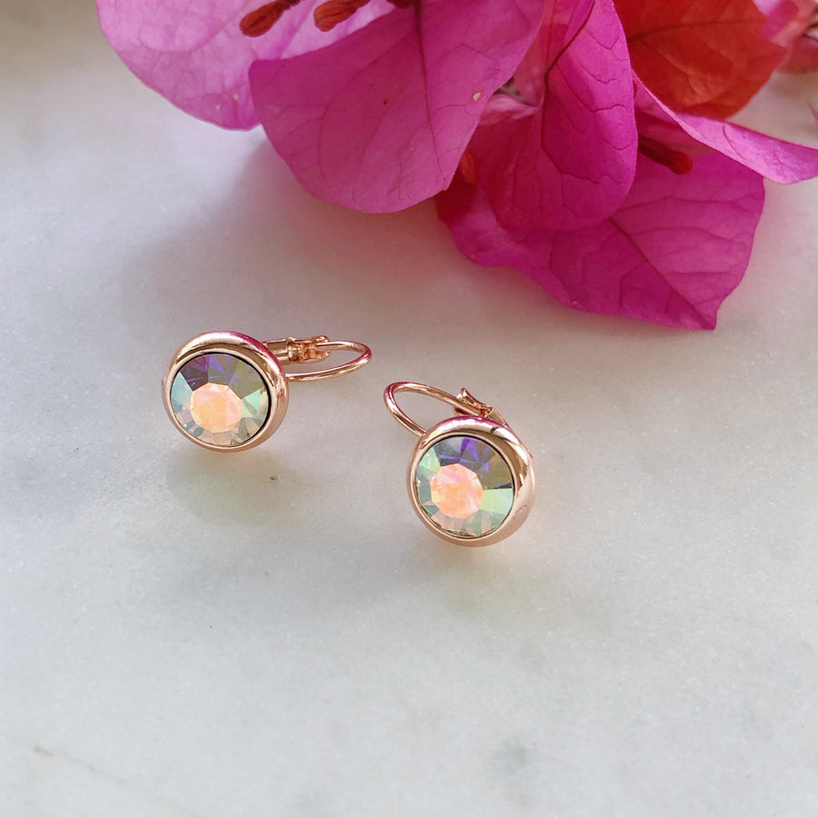 Crystal Earrings - Rainbow/RG